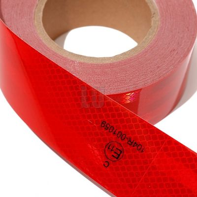 Wasserdicht Rot Gelb Weiß Selbstklebstoff Fahrzeugsicherheit Sichtbarkeit Markierung Reflektorband ECE LKW Reflektorband