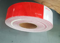 Helles klares rotes und weißes reflektierendes Sicherheits-Band für LKWs 2inch*25m 1inch*45.72m