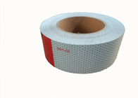 Safety Single Sided Dot C2 Reflective Tape , Vehicle Red White Conspicuity Tape