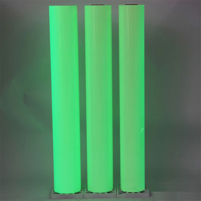 Klebstoff Nachtleuchtend Vinylfolie Film Photolumineszenz Fluoreszenz Rollen Grünes Licht für Notfahrtsschilder Leuchten im Dunkeln