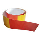 Färben Sie ändernde Barriercade-Polizei-reflektierende Band-Blätter, gelbes reflektierendes Sicherheits-Band für Treppen-Schritte