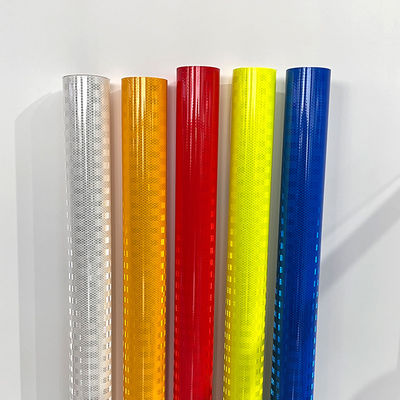 48 Zoll x 150 Fuß fluoreszierendes gelbgrünes Material, auffälliges Reflektorfolienmaterial, reflektierende Folie, Vinylrolle für Verkehrsschilder