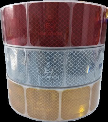 2 Zoll hochintensives prismatisches Acrylklebeband ECE 104 mit selbstklebendem Retro-Reflexband mit Emark-Punkt