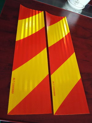 Chevron-Aufkleber, reflektierendes rotes gelbes Anhänger-Reflexband und Chevron-Vorschriften
