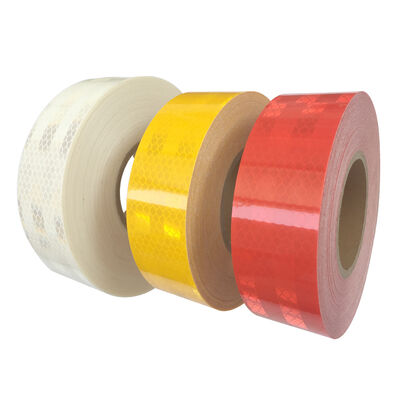 Showway Hochintensives, prismatisches, rundes, reflektierendes grün/gelbes Fahrzeug-LKW-Sicherheitsband, 45,7 m, Diamant-Retro