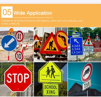 10 Jahre selbstklebende, fluoreszierende, gelbgrüne, lindgrüne mikroprismatische reflektierende Folienfolie für gut sichtbare Verkehrszeichen