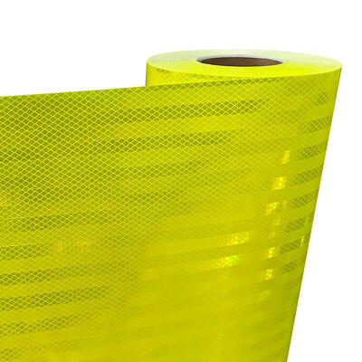 5 cm Cinta 3 m Reflectivo 8910a Fahrradreflektor, mikroprismatisch, DOT-C2, fluoreszierend, Limettengelb, Grün, reflektierendes Klebeband für LKWs