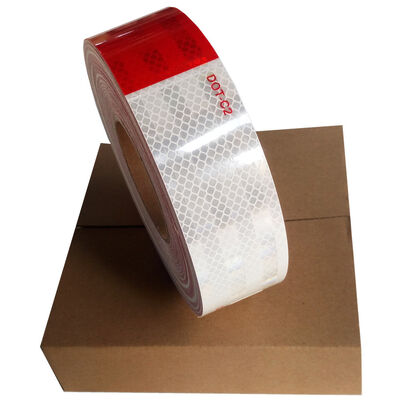 High Visibility Self-adhesive 5cm Red Yellow White DOT-C2 Reflective Waterproof