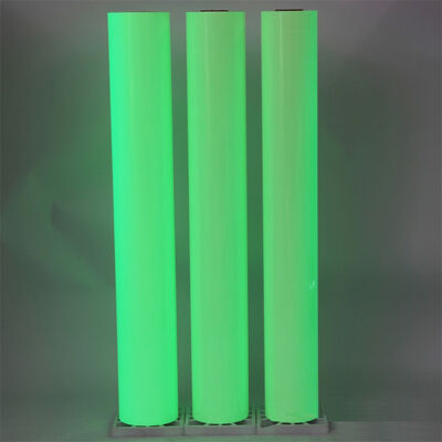PET/PVC Photoluminescent Material 4-6 Hours Yellow-Green Glow in the Dark Vinyl Luminous Tape Film