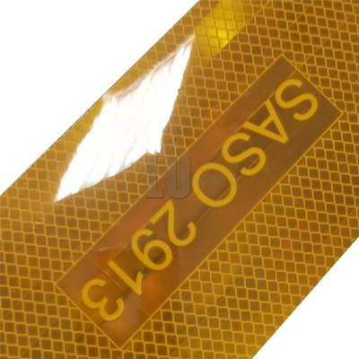 Fabrik Lieferung PET Metallisiert Hi Vis Gelb Saso 2913 Reflektorband für Autos Lkw Reflektormaterial