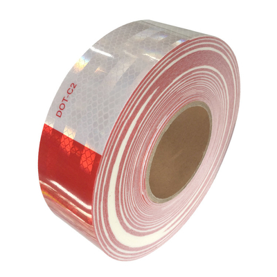 Weißes und rotes klares reflektierendes Band auf LKW-Schlamm-Klappen 50mmx45.72m