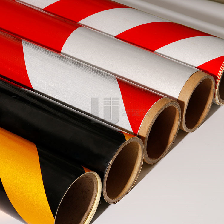 PET-Klebstoff-Reflexionsband Rot-Weiß-Warnband Twill-Reflexionsband für Lkw