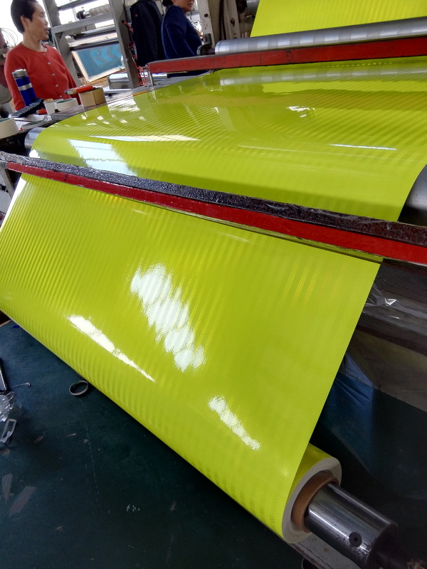 Fluoreszierendes Gelb Grün Kalk Orange Mikroprismatische Reflektionsfolie für optimale Sichtbarkeit von Verkehrszeichen