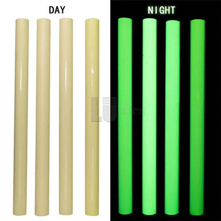 1.24M*45.7M High Luminance Rectangle HAUSTIER/PVC materielles Glühen im dunklen Vinyl