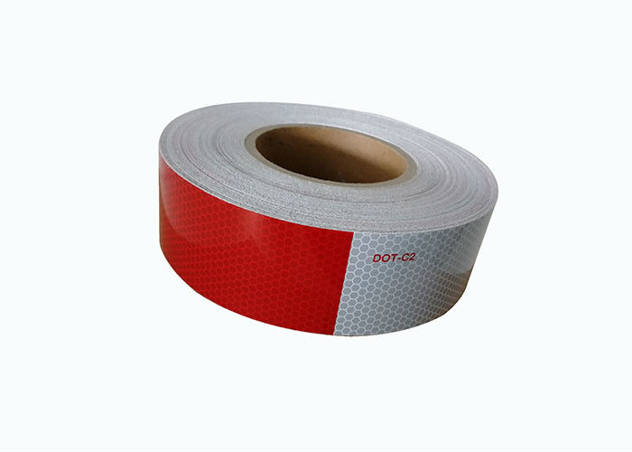 reflektierendes Band 0.05*45.72m Punkt C2, roter Anhänger-Reflektor-Aufkleber-Selbstkleber