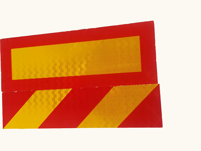 Selbstbewegendes orange und weißes reflektierendes Fahrzeug-Markierungs-Band, reflektierende Platten als Warnzeichen