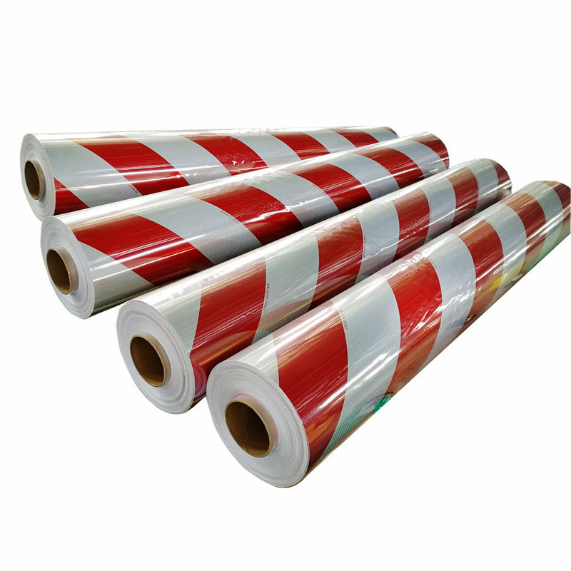 Bienenwaben-rotes und weißes reflektierendes Band für LKW-Lärm-Standard 1.22m*45.72m