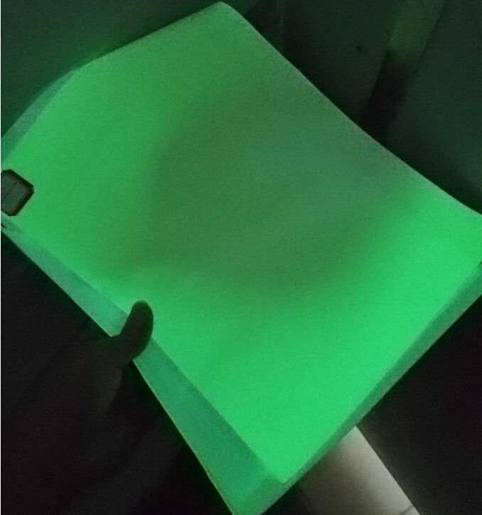 Klebstoff Nachtleuchtend Vinylfolie Film Photolumineszenz Fluoreszenz Rollen Grünes Licht für Notfahrtsschilder Leuchten im Dunkeln