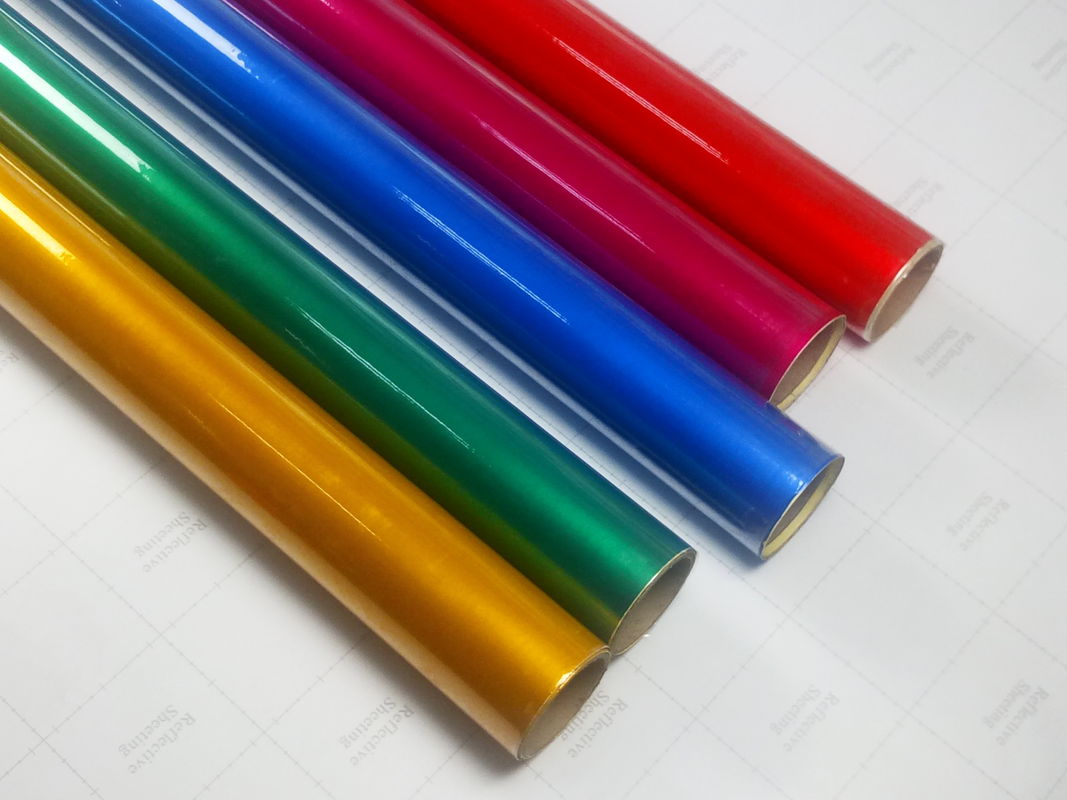 Retro- roter grün-blauer Ingenieur-Grad-reflektierendes Bedecken für reflektierendes Verkehrsschilder-Vinyl