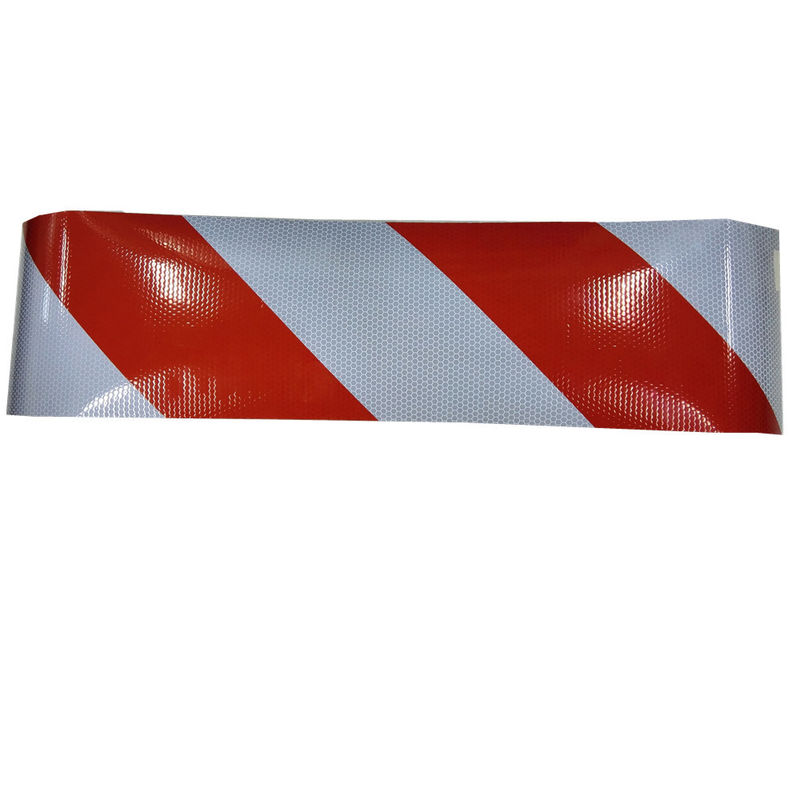 Slant weißer Roter/Gelb-schwarzer hohe Intensitäts-Grad-reflektierender bedeckender Band-starker Kleber für Fahrzeug