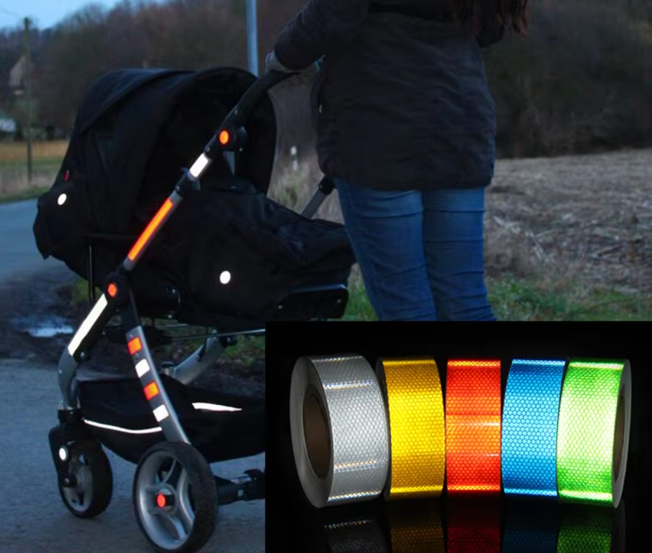 Straßenverkehrswarnung, Sicherheit, hohe Helligkeit, reflektierende Folie, PVC, Wabenkristall, Farbgitter, reflektierende Klebebandrolle für die Karosserie