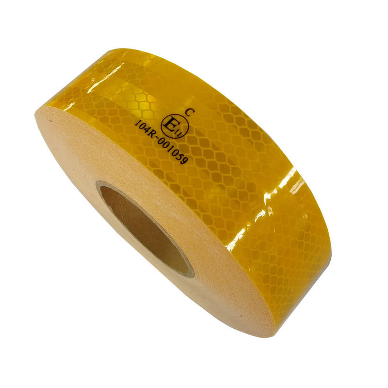 50mm*45.72m Größe Gelb Spiegelband Reflexionssticker 3 - 5 Jahre langlebig