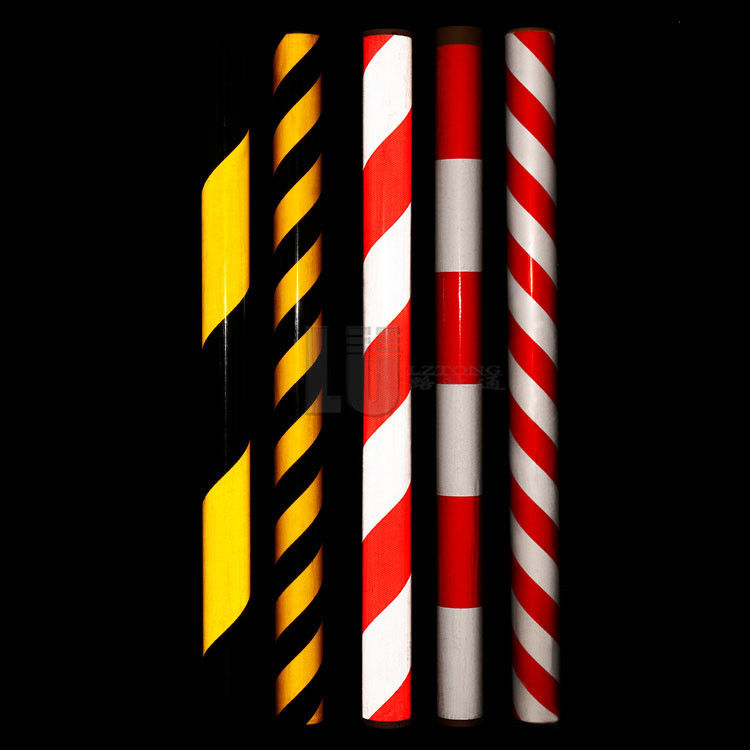Kollisionsverhütung Warnband Diagonal reflektierender Film Warnband Parkplätze Gehwege Verkehrsmarkierung Reflexionsfilm