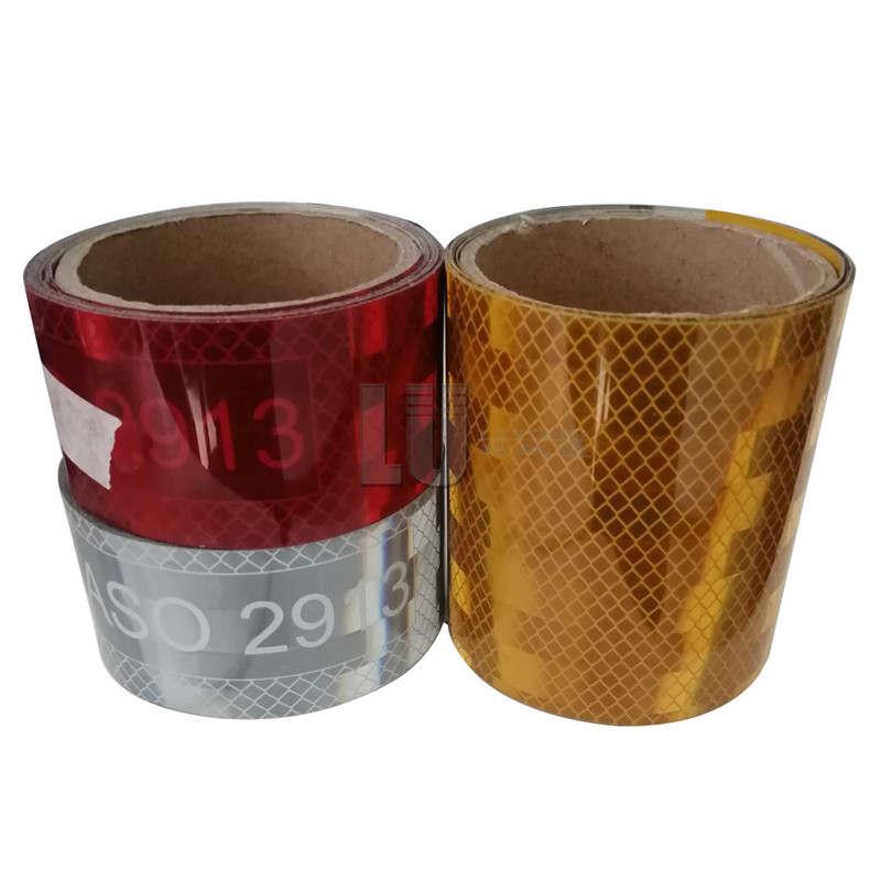 Metallisiertes reflektierendes Band 50mm x 45.7m Ece 104 für Fahrbahn-Sicherheits-Markierung