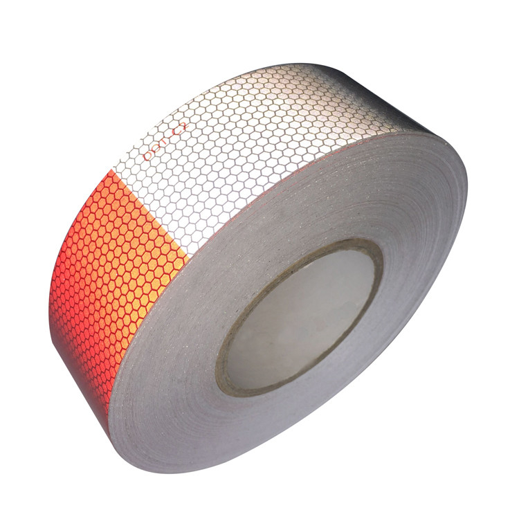 Zoll X Bienenwaben-roter silberner Dot Reflective Tape Placements 6 6 Zoll für LKW-Auto