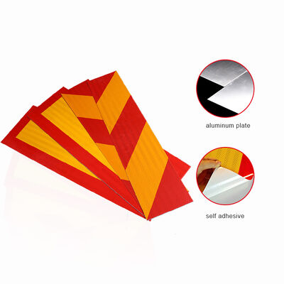 Lkw-Sicherheit Seidenbildschirm Stoßfänger reflektierender Warnsticker Retro reflektierender Vinylreflektorband Chevron reflektierender
