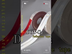 Klebewasserdichtes Retro-Lkw DOT C2 Rot-Weiß-Reflexionsband für die Verkehrssicherheit