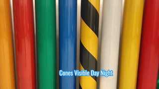 RA2 Glasperlen selbstklebender reflektierender Klebebandaufkleber für Verkehrsleitkegel-Hülsenschilder